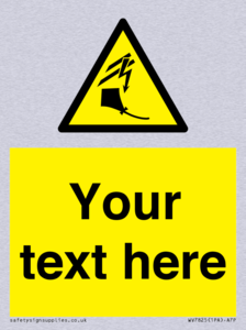 Custom warning kite flying near powerlines